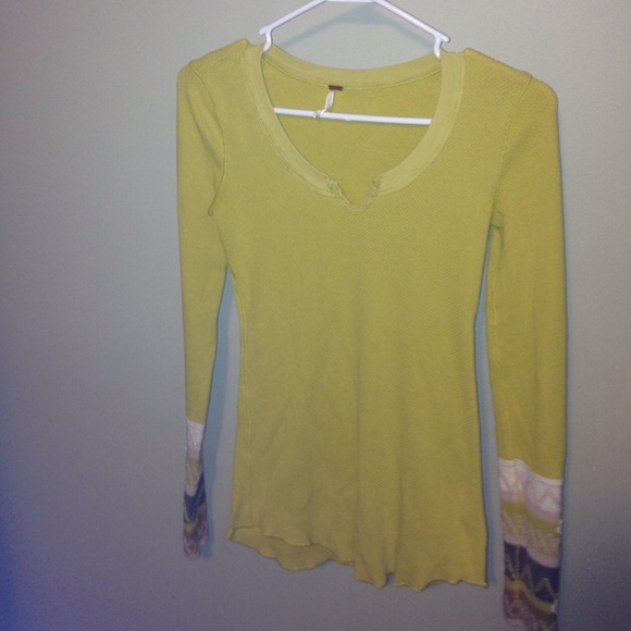 Free People Kombucha Embroidered Thermal Top - Picture 3 of 4